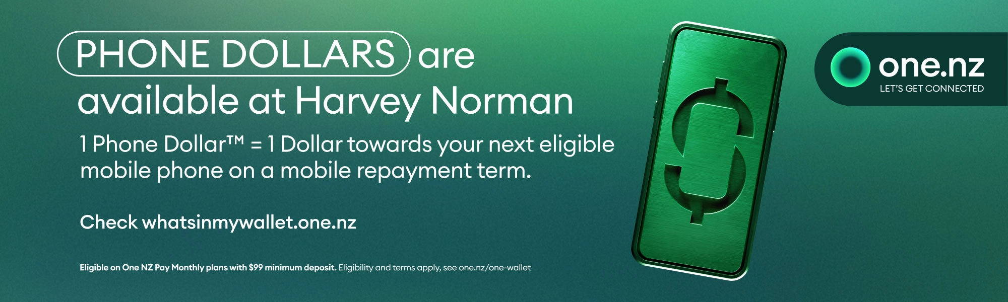 Harvey Norman One NZ One Plan
