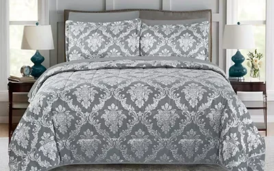 Oxford Grey 5 Piece Comforter Set