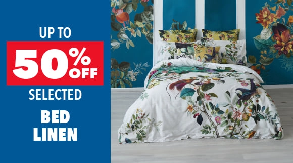 Up To 50% Off Selected Bed Linen