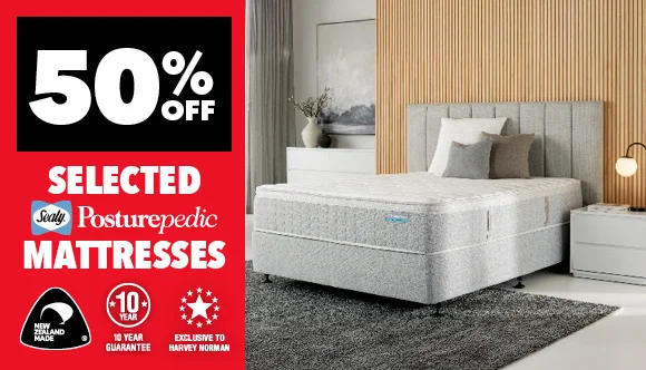 50% Off Selected Sealy Posturepedic Mattresses