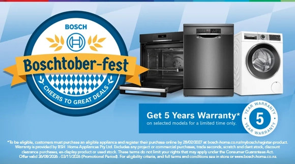 Boschtober-fest! Get 5 years warranty on selected Bosch models
