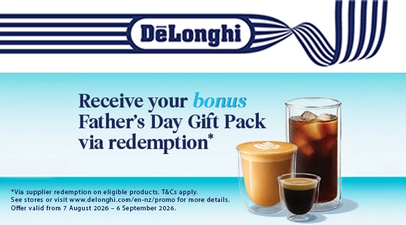 De'Longhi bonus Father's Day gift pack via redemption!