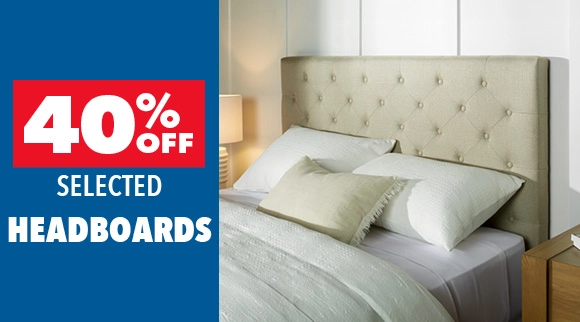 40% Off Selected Headboards