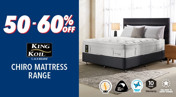 50-60% Off Chiro Mattress Range by King Koil