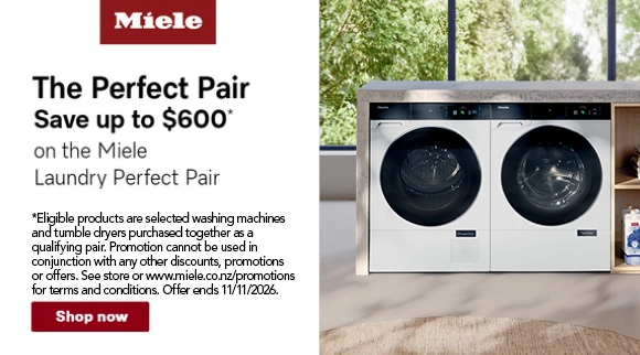 Miele save up to $600* on selected Miele laundry pairs!