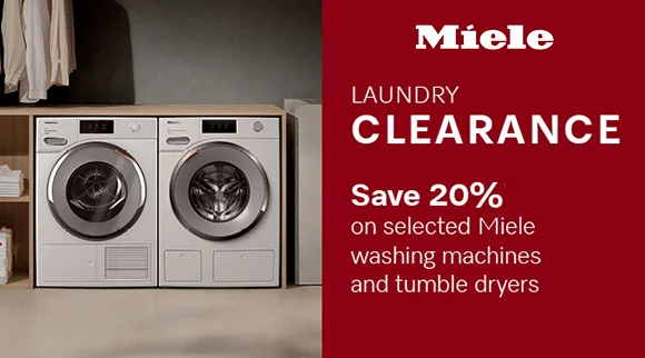 Miele End-of-season Laundry Clearance. Save 20% on selected Miele Washing Machine & Dryers