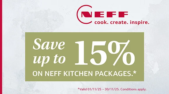 NEFF Save up to 15% on selected NEFF Appliances!
