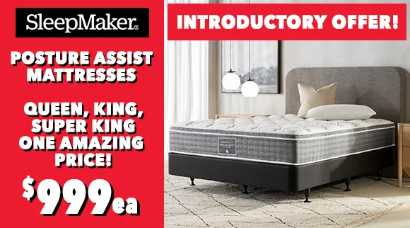 SleepMaker Posture Assist Mattresses Introductory Offer