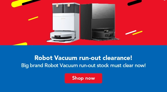 Robot vacuum run-out clearance!