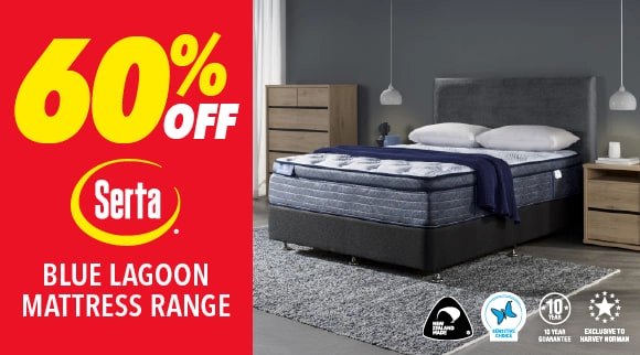 60% Off Blue Lagoon Mattress Range by Serta