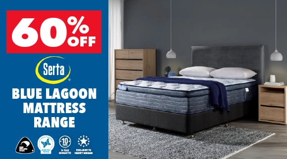 60% Off Serta Blue Lagoon Mattress Range
