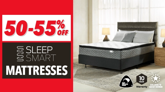 50-55% off Sleep Smart mattresses