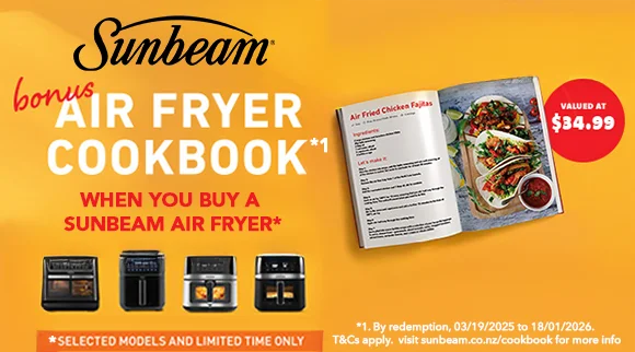 Sunbeam Bonus Air Fryer Cookbook