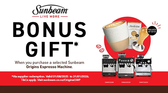Sunbeam Origins Espresso Bonus Gift