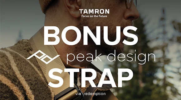 Tamron Bonus Peak Design Strap via redemption!