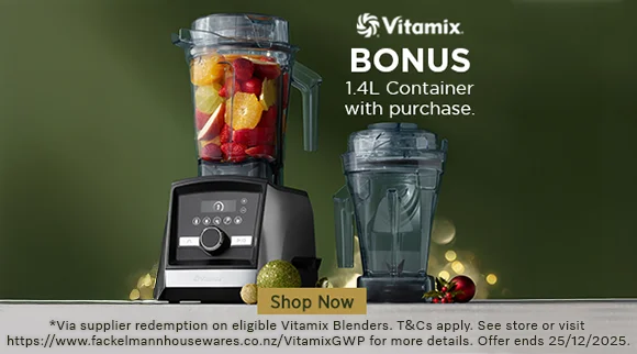 Vitamix receive a Bonus 1.4L Container when you purchase an eligible Vitamix Blender via redemption!