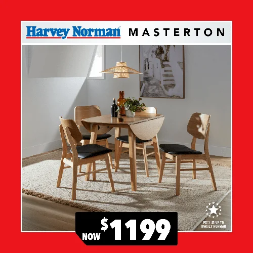 Zara 5-Piece Drop Leaf Dining Suite