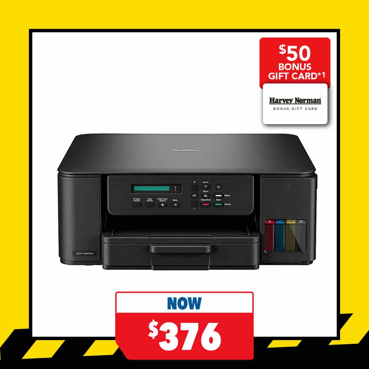 Brother DCPT580DW A4 All-in-One Ink Tank Printer