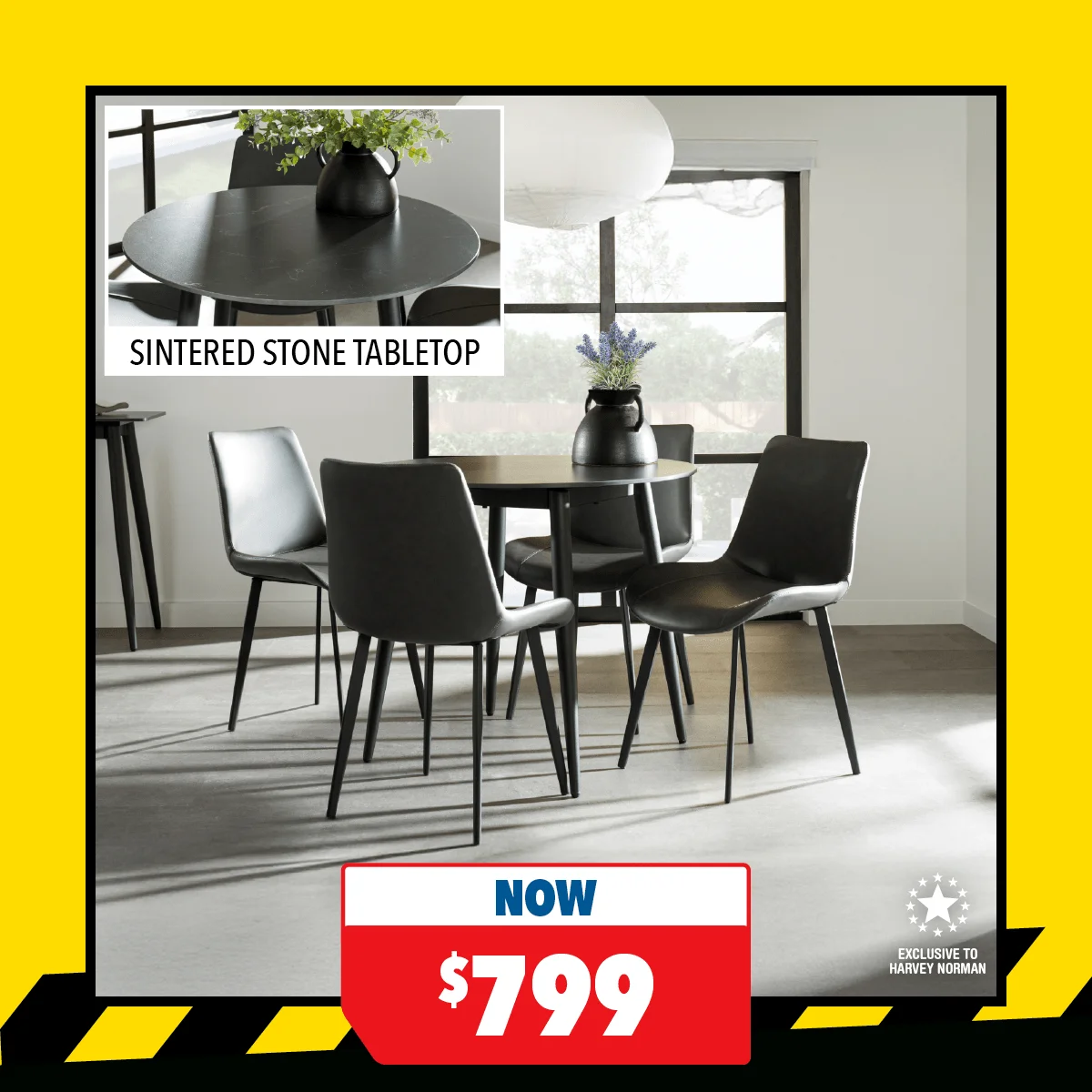 Nova 5-Piece Round Dining Suite