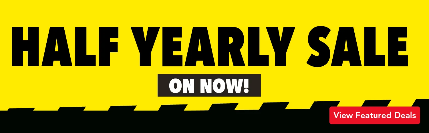 Harvey Norman's Half Yearly Sale Banner