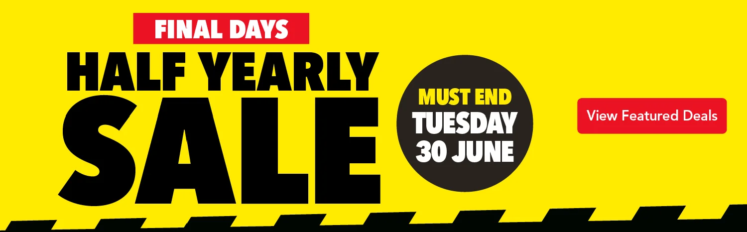 Harvey Norman's Half Yearly Sale Final Days Banner