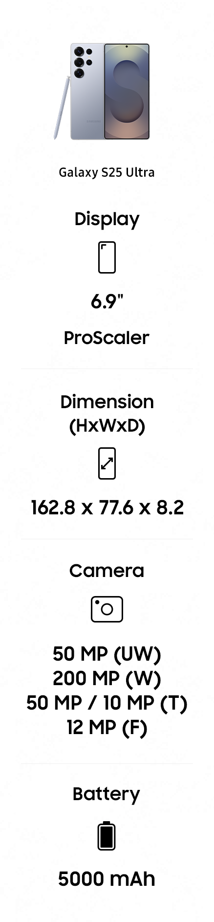 S25 Ultra specifications