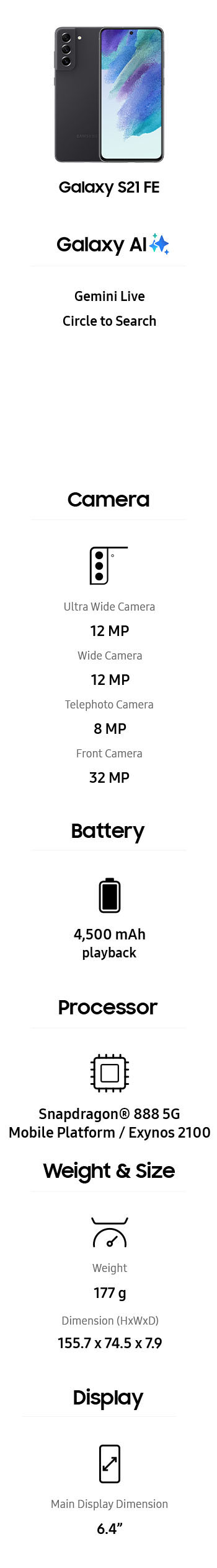 Galaxy A21 FE