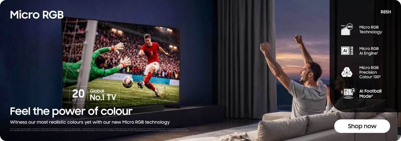 Samsung Micro RGB TVs - Buy now
