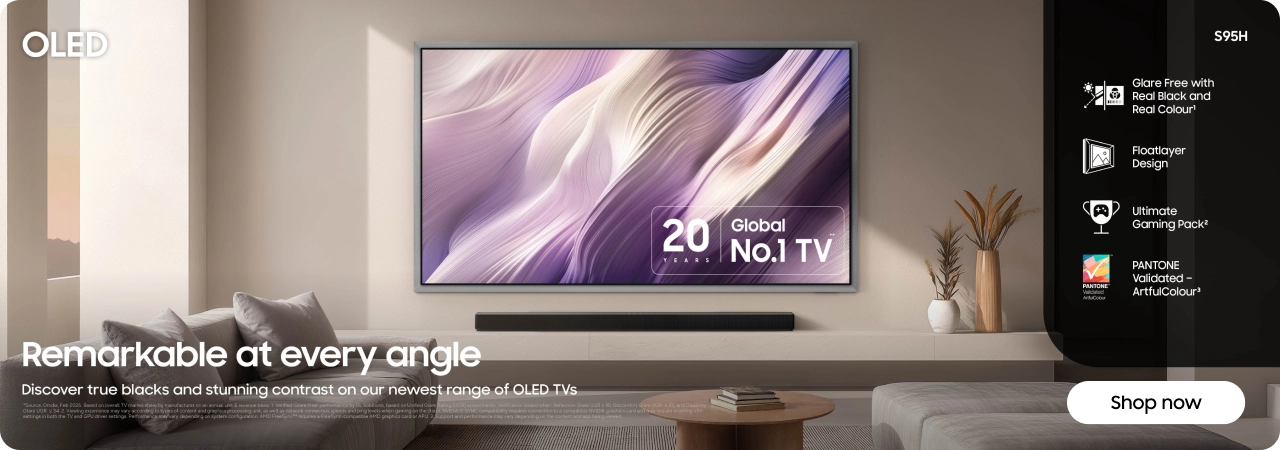 SAMSUNG OLED S95H - TRUE BLACKS OLED TV